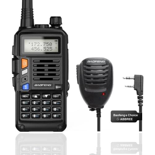 BaoFeng UV-S9 Plus 10W Powerful Dual Band Amateur Ham Handheld Radio Walkie Talkie with 2800mAh Battery&Mic
