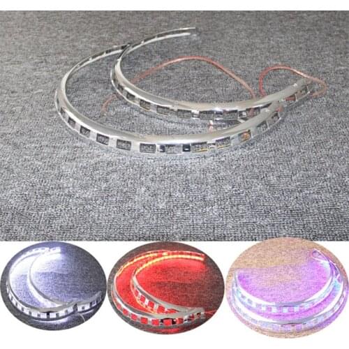 Motorcycle 3 Colors New Brake Rotor Covers LED Light Ring Of Fire Red/White/Blue For Honda Goldwing GL1800 2001-2014