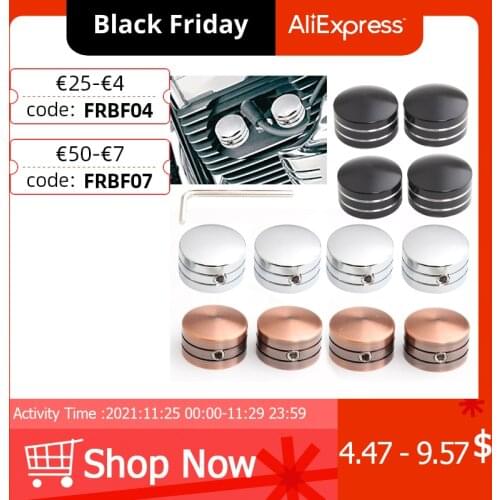 Motorcycle Aluminum Spark Plug Head Bolt Cap Cover Screw Caps Trim Plug Screw Cap For Harley Twin Cam Touring Sportster 883 1200