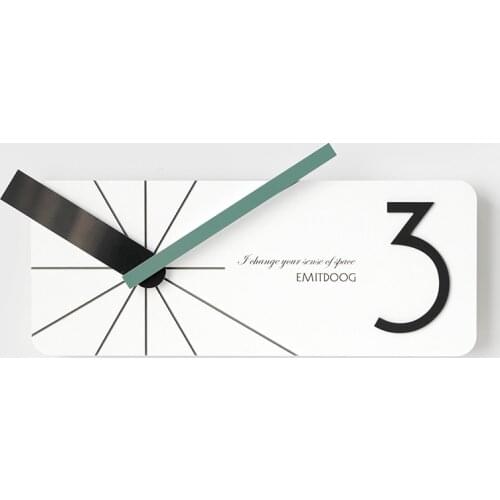 3D Creative Art Wall Clock Modern Design Silent Wooden Unique Wall Clock Novelty Square Relogio De Parede Wall Watch DE50WC