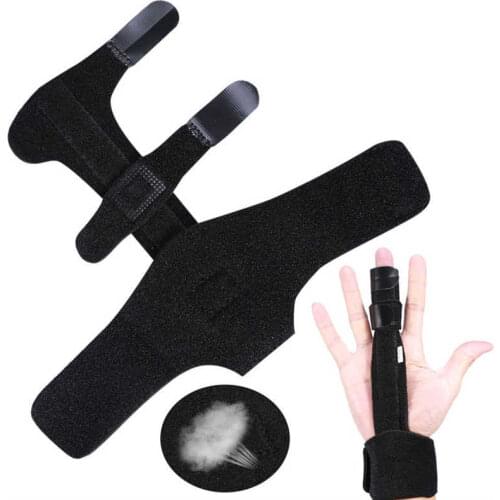 Pain Relief Adjustable Aluminium Finger Splint Hand Support Recovery Brace Protection Injury Aid Tools Finger Recovery