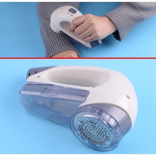 Portable Household White Plastic Electric Clothes Sweaters Fabric Lint Fuzz Shaver Pill Fluff Remover