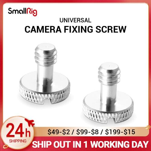 SmallRig 1/4-20 Threaded Screw Tripod / Monopod / Quick Release (QR) Plate / Camera Screws (2 Pack)-973