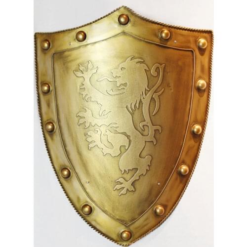 European office wall decoration hanging retro iron shield bar decorations