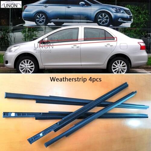 For TOYOTA VIOS 2008-2013 Weatherstrip Window Seal , Car Window Moulding Trim Seal Door Out for VIOS