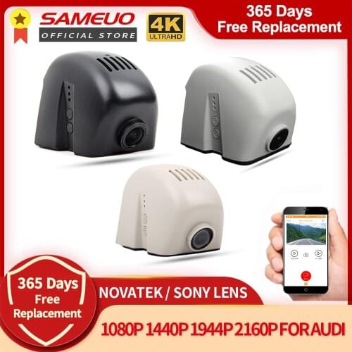 Sameuo 2160P Dvr Dash Cam 4K Dashcam front and rear Car Camera Video Recorder Reverse Dvr For Audi A1 A3 A4 A5 A6 A7 A8 Q3 Q5TT