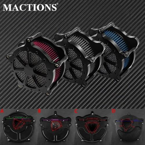 Motorcycle Air Filter Cleaner Intake System For Harley Touring Road King Glide Dyna FatBob Sportster XL 1200 883 Softail
