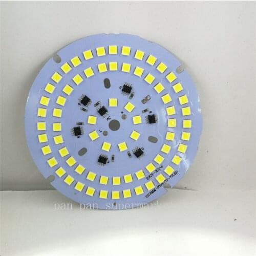 1pcs AC220v dimmable led pcb SMD 5054 50W 72LED integrated ic driver White Light Source For LED Bulb