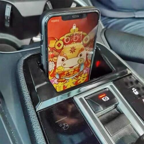 15W car QI wireless charger for Porsche Cayenne 2015-2021 accessories fast phone charger charging case phone holder for iPhone