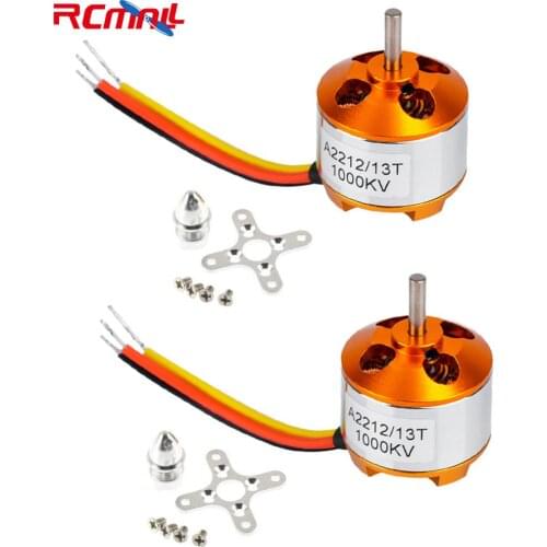 2Pcs XXD A2212 KV1000 Brushless Motor Engine for RC Aircraft Four Axis Multicopter Quadcopter Car Boat Parts