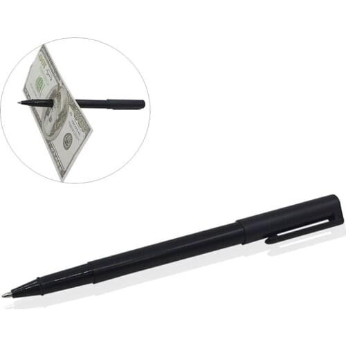 5pcs Ball Pen Thru Bill Magic Tricks Magician Close Up Gimmick Fun Perfect Penetration Pen Penetrate Through Dollar Money Magia