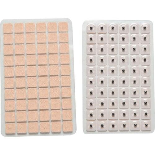 600Pcs/lot Ears Stickers Needle Ear Vaccaria Seeds Ear Massage Relaxation Auricular-paster Press Seeds Wholesale