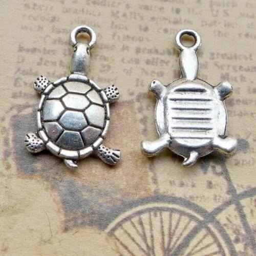 8pcs Charms tortoise turtle sea 18*11mm Antique Making pendant fit,Vintage Tibetan Silver,DIY bracelet necklace