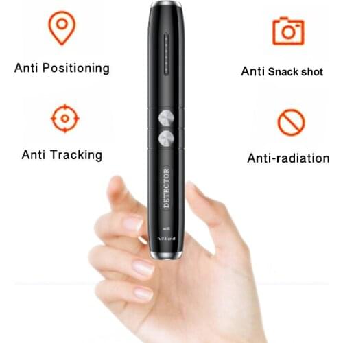 Anti Spy Camera Detector Bug Gadget Wireless RF Signal Finder Hidden Cam Pen Audio GSM Anti GPS Car Tracking Wiretapping Scanner