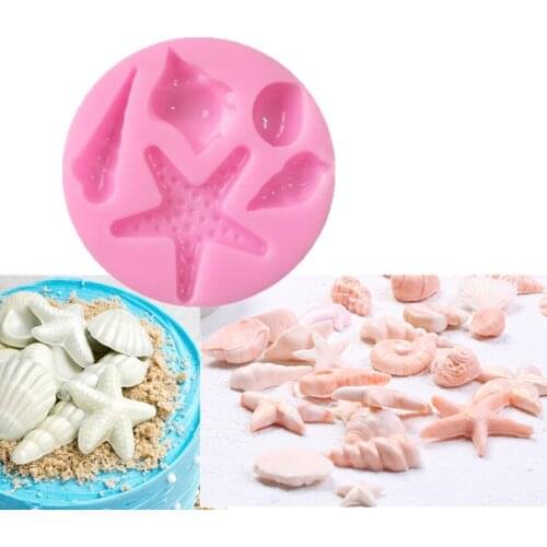 Aouke Sea Shells Silicone Mold Series Marine DIY Cake Baking Chocolate Mould Sugar Cake Decorations Shell Molding Silicone Mold