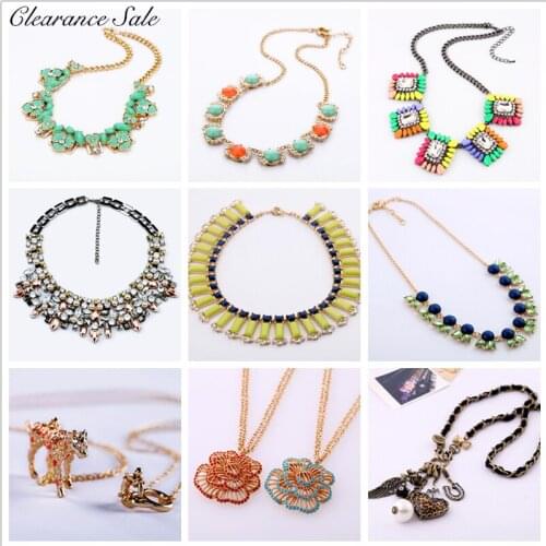 BALANBIU A Fire Sale Candy Color Statement Necklaces For Women Party Gift Fashion Jewelry Clearance Sale Big Promotion Wholesale