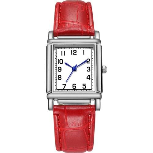 New Fashion Luxury Brand Ladies Square Casual Quartz Watch Women Leather Strap Dress Watches For Gifts Relogio Feminino Hot Sale