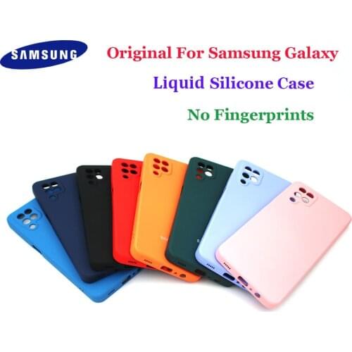 Samsung Galaxy A32 A52 A72 Silky Liquid Silicone Case Soft Full Protective Phone Shell A32 4G 5G No Fingerprint Shockproof Cover