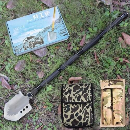 Long Thickening Multi-functional Shovel Outdoor Camping Survival Equipment Garden Tools with a Free Bag