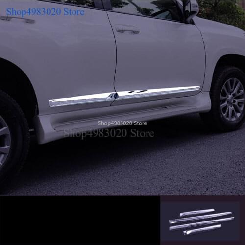 For Toyota Land Cruiser FJ150 Prado 150 LC150 2010-2018 Body Door Side White Black Green Moulding Trim Car Styling Accessories