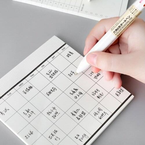 Weekly Monthly Planner To Do List Notebook Checklist Daily Schedule Memo Pad Message Note Schedule