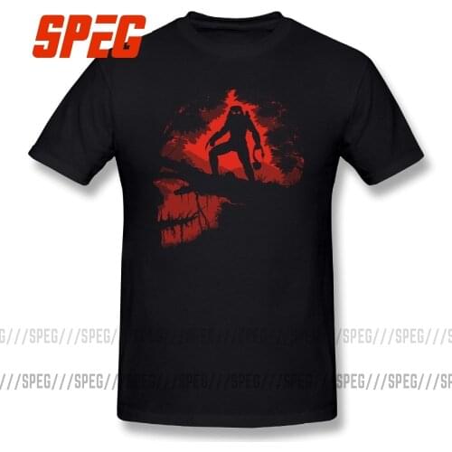 The Jungle Hunter Alien vs Predator T Shirt Round Collar T-Shirts Short Sleeve Printed Hot Sale Pure Cotton Man Tees
