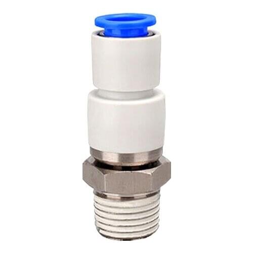 GO GO 1200R / MIN High-Speed Rotary Pneumatic Air Fitting KSH Straight Plug 360 Degree Rotation