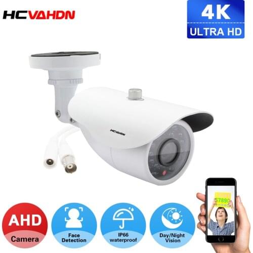 HD 8MP AHD Analog Surveillance Camera Night Vision DVR Ccd For Outdoor Indoor Waterproof Home Office Cctv Security Camera ONVIF