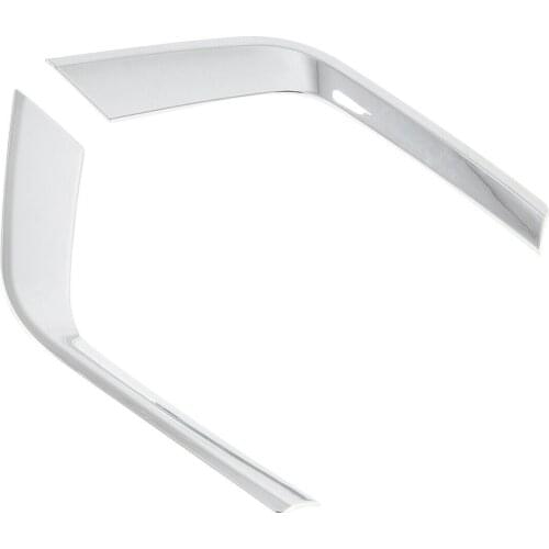 Chrome Front Fog Light Eyebrow Foglight Foglamp Eyelid Cover Trims Frame Fit For Ford Explorer 2020 2021