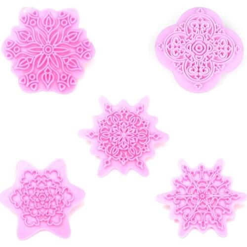 Sculpting Tools Mandala Lace Pattern Embossing Die Plastic Stamp Polymer Clay Sculpture Texture Stamp Clay Mandala Dotting Tool