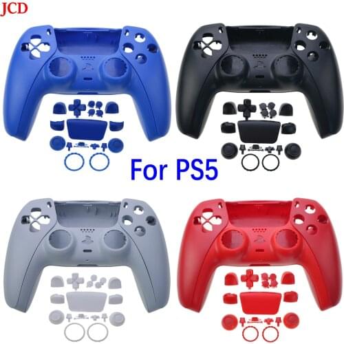 JCD 1Set Replacement Shell Housing Case Decoration Strip Cover For PS5 Controller Joystick Handle L1 R1 L2 R2 D-pad Button For p