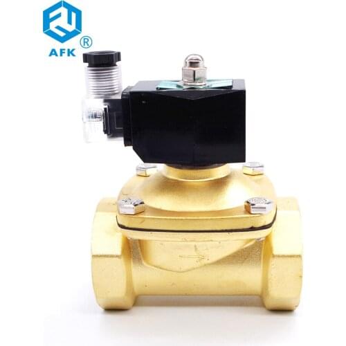 Brass Low Voltage 1.5 inch Lpg Gas Solenoid Valve 12V 24V DC
