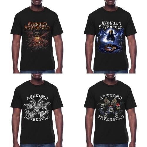 Avenged Sevenfold Men Clothes Round Neck T-shirt Heavy Metal Band Rock Cotton Silkscreen Breathable Print Womens Plus Size Tees