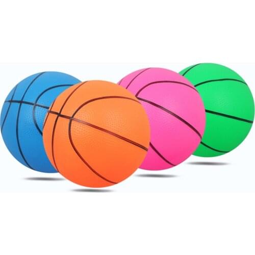 1pc 6" Diameter Inflatable Basketball Bouncy Ball Kids Outdoor Sports Toy
