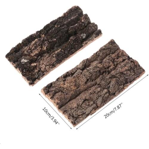 Natural Rodent Reptile Habitat Decoration Lizard Spider Hide Climbing Tree Bark Platform