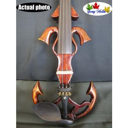Newly model crazy -3 SONG art streamline 4/4 electric violin #10497