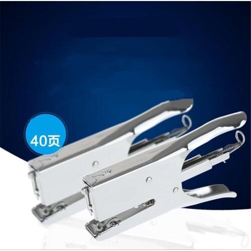 Plier Stapler Manual Metal Hand Stapler Stapling 40 Sheets Hand saving Stapler mini stationary office supplies