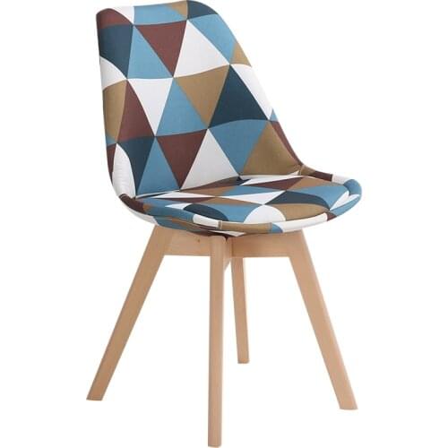 Simple Wooden Modern Home Dining Chair Back Office Chair Creative Solid Wood Nordic Chair