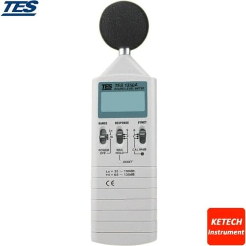 Handheld Digital Sound Level Meter 35 to 130 dB TES1350A