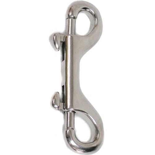 High Quality 304 Stainless Steel Silver 90MM/100MM/115MM 3SIZES Double Ended Hook Bolt Snap for Pet Chains