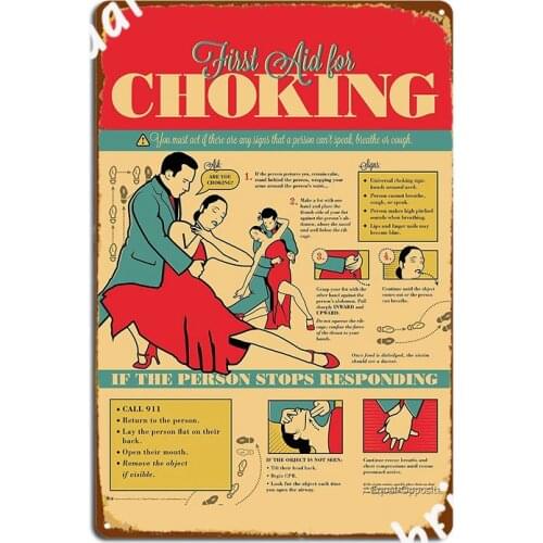 Tango Themed Choking Victim Poster Metal Sign Personalized Party Club Home Plaques Tin Sign Posters