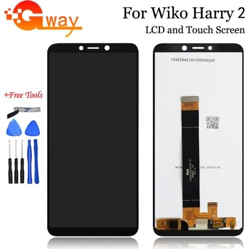 For Wiko Harry 2 LCD Display Touch Screen Digitizer Assembly For Wiko Harry 2 W-V600 LCD Wiko Tommy 3 Plus LCD Panel +Free Tools