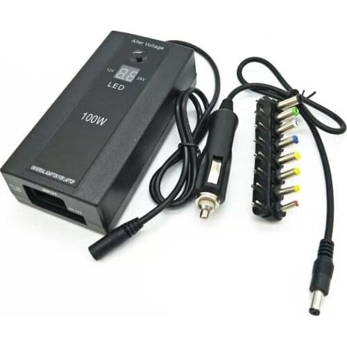 100W 12-24V Unversal Charger Power Adapter LED Display Adjustable Voltage Power Supply Adapter For Laptop Tablet