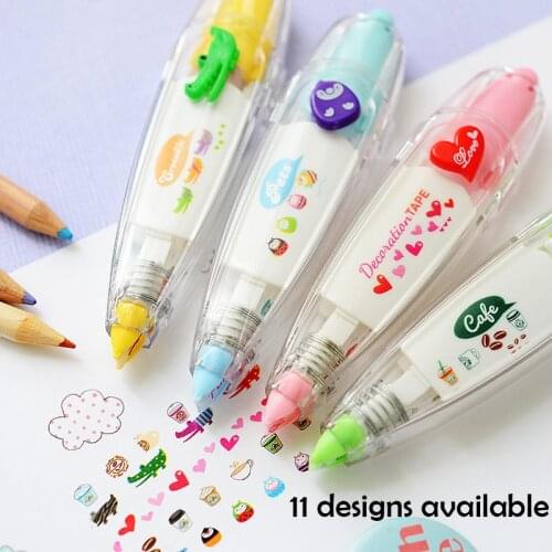 1PcsKawaii Animals cat Press Type Decorative Correction Tape Scrapbooking Diary Stationery School Supply Hand account decoration