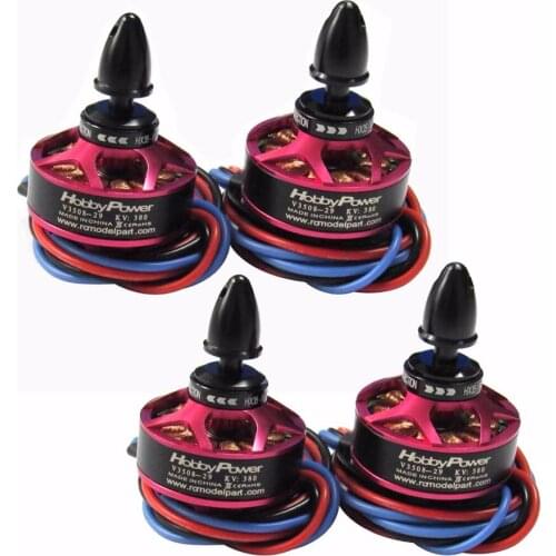 4x Hobbypower V3508 700KV 580KV 380KV Brushless Motor CW CCW for RC 650-1000 Size Multicopter