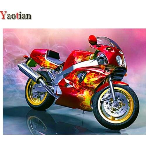 New Arrival Full Square Round Drill 5D Diamond Painting DIY Diamond Embroidery Motorcycle Diamond Mosaic Hobby Wall Home Decor