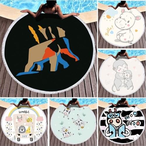 Cartoon animals Large beach towel Bath towel Bath towels microfiber towel For home large beach towels Sea beach towel Bath towel