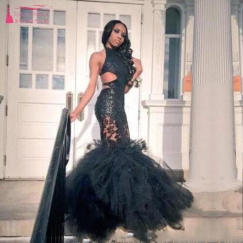 Burgundy Beaded Halter Mermaid Prom Dresses Formal Party Gown Robe De Soiree Keyhole Back Evening Gowns W012