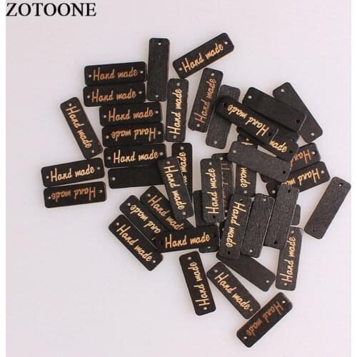 ZOTOONE Black Rectangle Hand Made Wooden Button Wood Button Sewing Accessories For Clothes Handmade DIY Scrapbooking Craft A