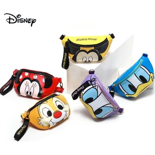 Disney Mickey Donald duck Coin Purse Messenger Small Waist Bag Female Tide Ins Chest Bag Large-capacity Cartoon Shoulder Bag